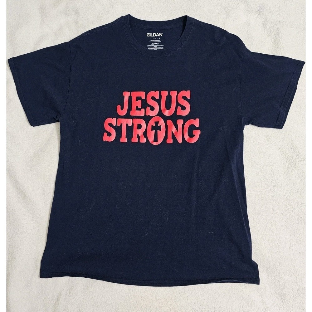 Jesus Strong Soft Large Tshirt Jesus Strong Gildan Short-Sleeve Unisex T-Shirt